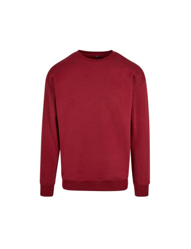 Build Your Brand BY075 - Round Neck Sweatshirt man  Colors:Burgundy 